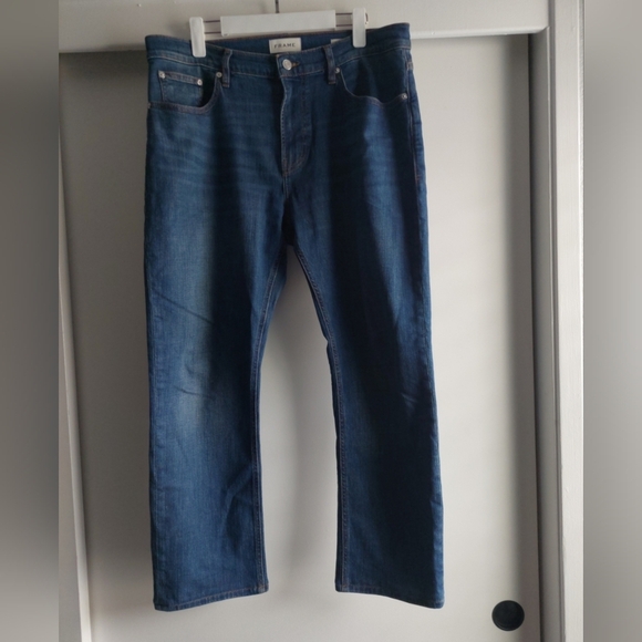 FRAME DENIM Modern Straight Leg Denim Jeans Stretch Sz 34 - Picture 2 of 8